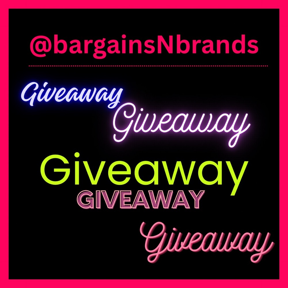 Giveaway during the show with @bargainsNbrands.